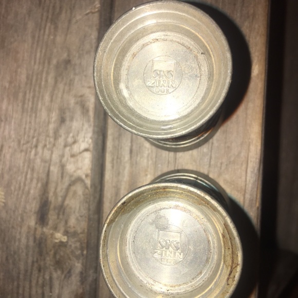 SKS Zinn German pewter shot glasses - Picture 6 of 8